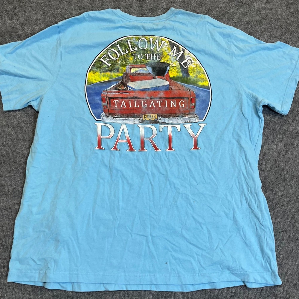 Saddlebred T-Shirt Mens Size 3XLT Graphic Tailgating Party Big and Tall Cotton